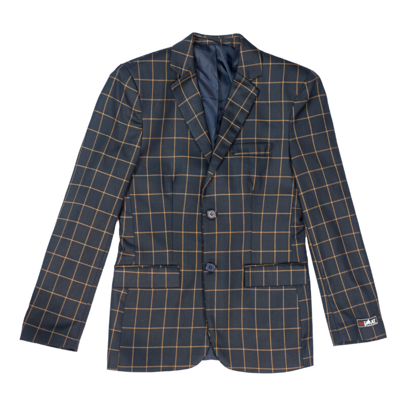 The Vault J India Check Black & Gold Jacket J414