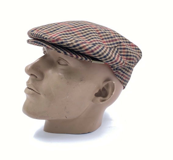 Navada County Cap Twill Check – Burgundy