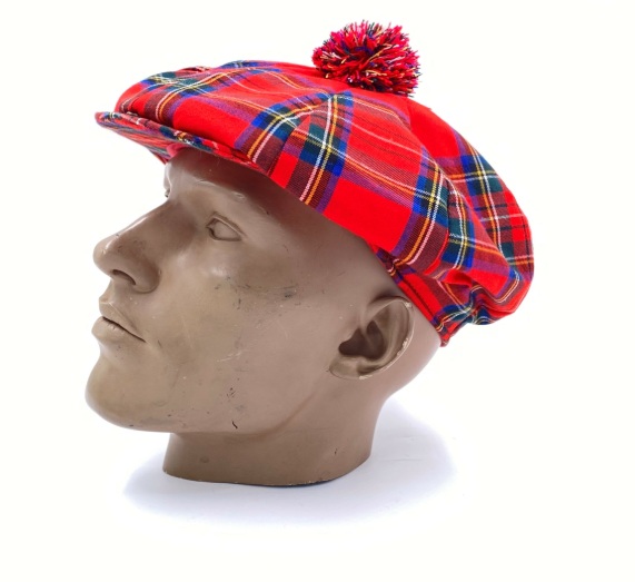 Navada Tartan Pom Pom Check – Red