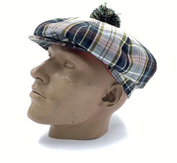 Navada Tartan Pom Pom Check – Sage