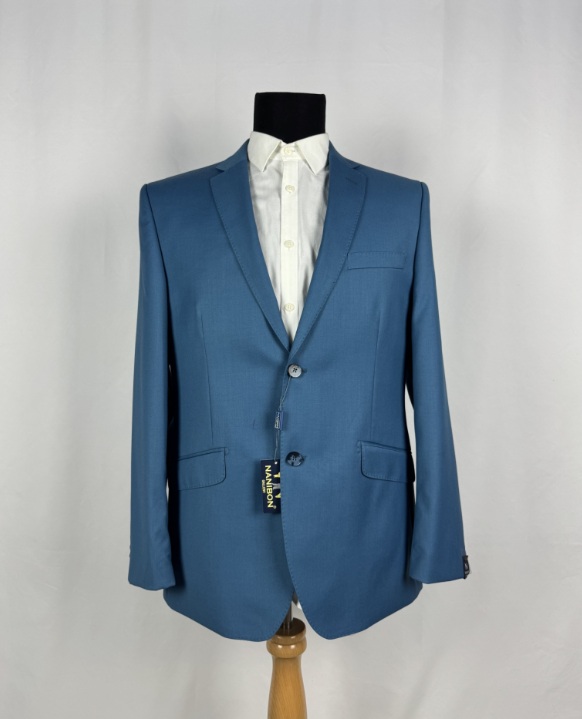 Nanibon Slim Fit Suit – Aqua